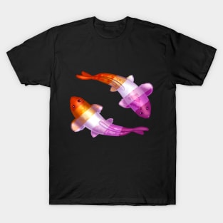 WLW Lesbian LGBTQ Koi Fish T-Shirt